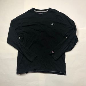 Champion Long Sleeve Black Mens L